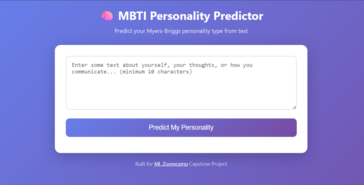 MBTI Personality Prediction